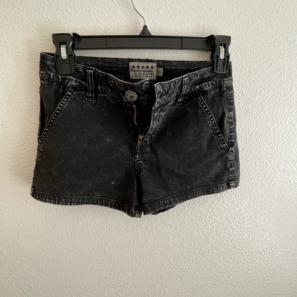 Black Denim Women's Shorts
